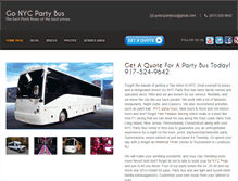 Tablet Screenshot of gonycpartybus.com